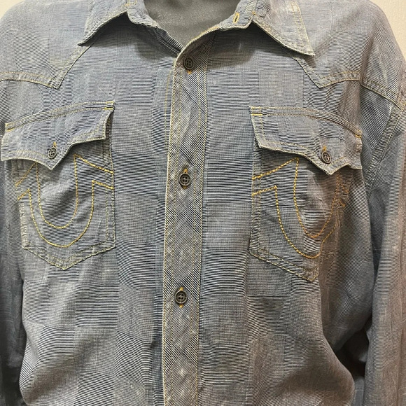 True relation men button-down shirts size 3X. Old looking style great conditions - Picture 4 of 12